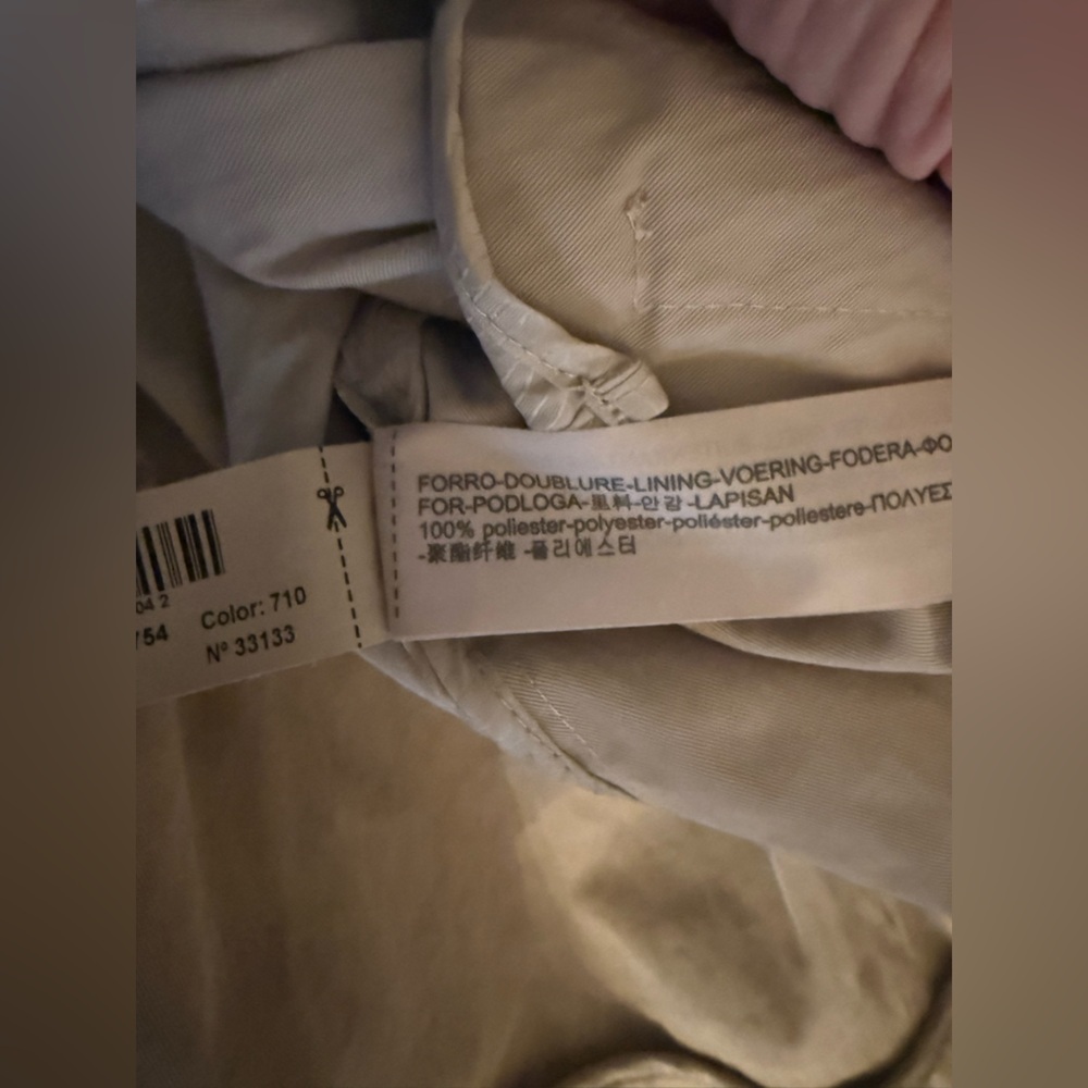 Massimo Dutti Open Trench Coat Tan Size Large - Picture 6 of 11